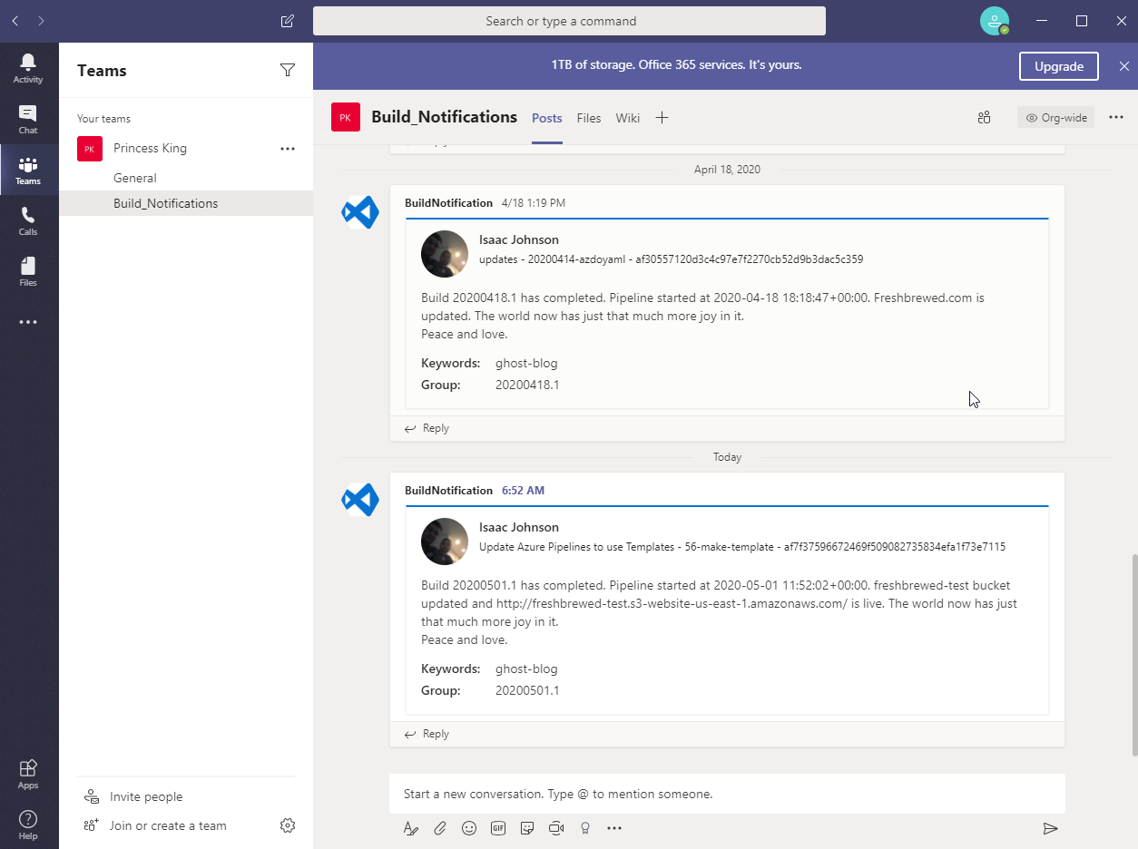 Azure DevOps : Templates and Integrating Teams Notifications